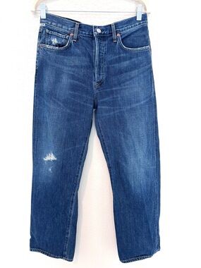 Citizens Of Humanity Cora High Rise Relaxed Crop Blue Jeans Women’s 28 Casual